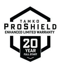 Graphic: Tamko ProShield Enhanced Limited Warranty 20-Year Full Start